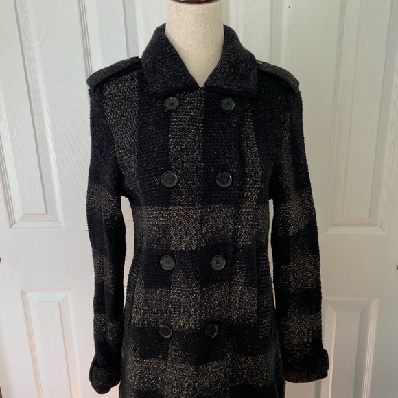 Burberry Plaid Knit Coat - Picture 5 of 8